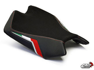 LuiMoto Seat Cover, Red Stitching - LUI-9011101