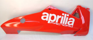 OEM Aprilia RH Lower Fairing, Red -2H000221000XR4
