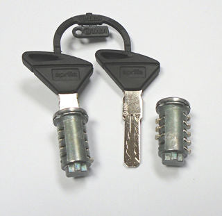 OEM Aprilia Side Cases Lock Set w/2 Keys- 2D000025