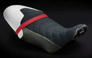 LuiMoto Seat Cover For Griso - Black w/White Pass