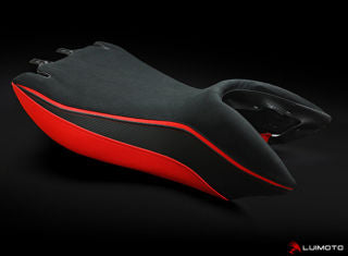 LuiMoto Driver Saddle Cover, Red for Mana, Mana GT