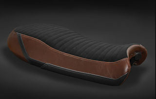 LuiMoto Seat Cover For V7 - Black w/Tan Sides
