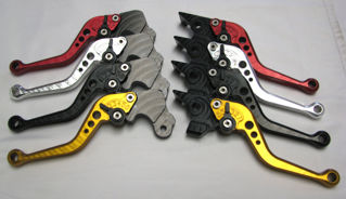 Pazzo Adj. Aluminum Short Levers Kit - AF1-PAF16-PAD37-Red