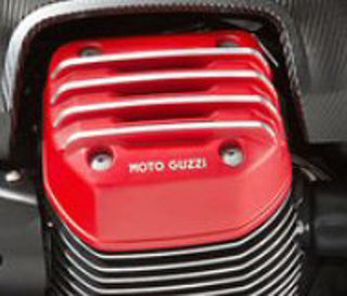OEM Moto Guzzi RH Valve Cover, Red - 2B0028395