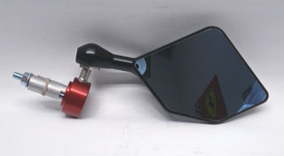 Driven Racing Halo Bar End RH Mirror, Sold Each - PU06401072