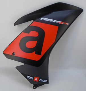 OEM Aprilia RH Mid Fairing, Black - 2H001706000XN6