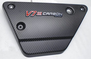OEM Moto Guzzi LH Side Plt, Carbon Dark - 2H002470