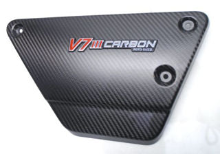 OEM Moto Guzzi RH Side Plt, Carbon Dark - 2H002469
