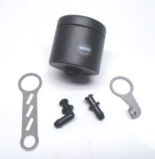 CNC Racing Front Brake Reservoir w/Bracket, Carbon (Matt Finish) - LOSE801Y