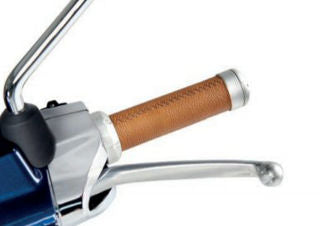 OEM Vespa Luxury Leather Handgrip Set  - 1B005513