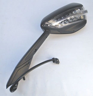 OEM Aprilia '19 Spec LH Mirror, Matte Black - 2B005799