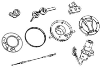 OEM Moto Guzzi Lock Set - 2B005579
