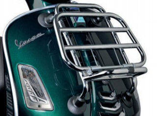 OEM Vespa Folding Front Carrier, Chrome - 1B003754