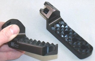 Quadtrax 1 Inch Lowering Offroad Pegs, Black - KD191010C-1610-Black