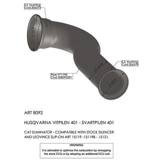 LINK PIPE HUSQVARNA 401   - PU18120330