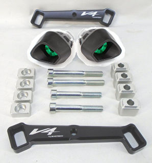 Evotech Italy Frame Sliders for V4's, Green - EVI-STDA-007Green