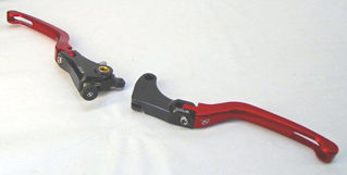 Bonamici Brake and Clutch Lever Set 660's & V4's, Red *See Product Notes*
