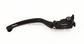 Evotech SRL Billet Adjustable Folding Brake Lever - Black - EVI-LAD.R.02 *See Product Note*