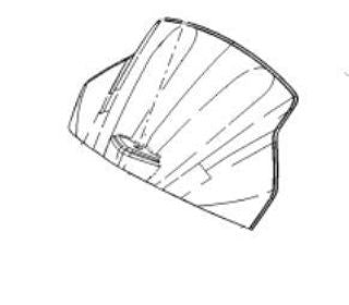 OEM Aprilia Front Fuel Tank Cover, Red - B04454700XR4