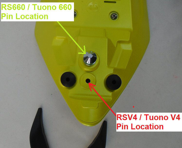 OEM Aprilia Accessory 660 Rear Seat Cowl, Acid Gold - CM325203