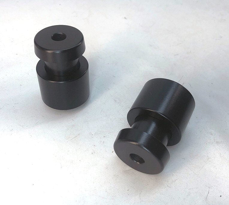 RhinoMoto Two Piece Bar Ends W/Mirror Recesses - RM150-0268-001