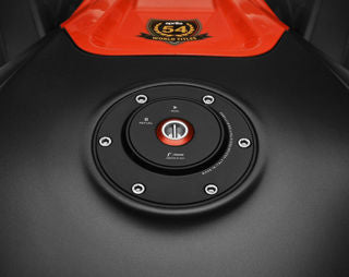 Rizoma Gas Cap Assembly, Black - TF085B (aka WP58-TF085B)