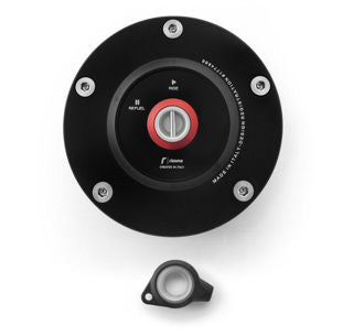 Rizoma Gas Cap Assembly, Black - TF086B (aka WP58-TF086B)