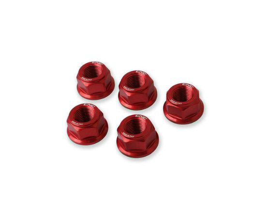 CNC Racing Rear Sprocket Nut Set, Red - LO-DA383R