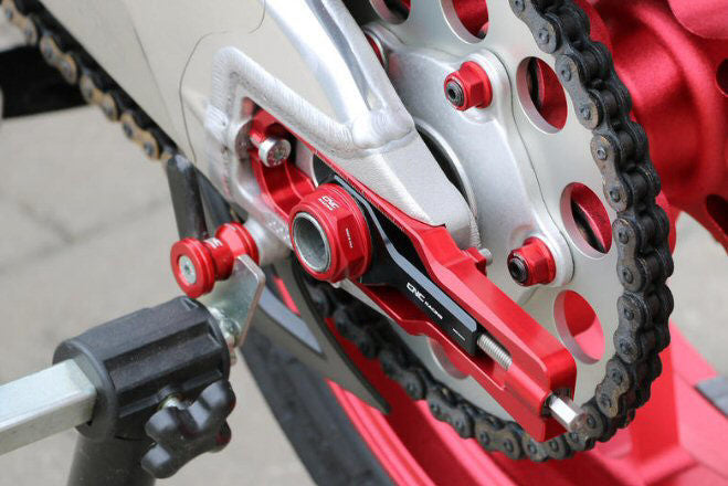 CNC Racing Rear Sprocket Nut Set, Red - LO-DA383R