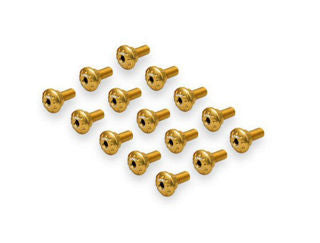 CNC Racing Anodized Aluminum Mid Fairing Bolt Kit, Gold - LO-KV463G