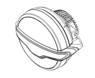 OEM Moto Guzzi Headlight - 2D000565