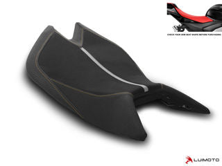 LuiMoto GP II Seat Cover, Gold Stitching - LUI-9141102