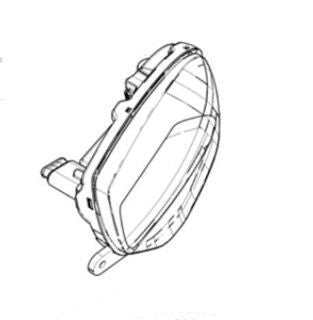 OEM Piaggio LH Taillight Assembly, LED - 1D003975