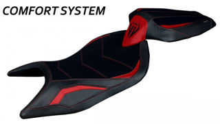 Tappezzeria Italia Naxos COMFORT Series Seat Cover Set, Red - TA-ARS66NC-4RD-1