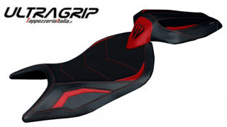 Tappezzeria Italia Naxos UltraGrip Series Seat Cover Set, Red - TA-ARS66NU-4RD-1