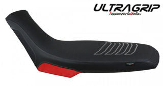 Tappezzeria Italia Boras Ultragrip Series Seat Cover, Black Over Red - APTU66BU_5RDS_2