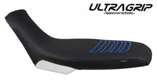 Tappezzeria Italia Boras Ultragrip Series Seat Cover, Blue over White - APTU66BU_4WHB_2