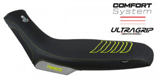 Tappezzeria Italia Boras Comfort Ultragrip Series Seat Cover, Yellow over Grey - APTU66BC_6SLY_1