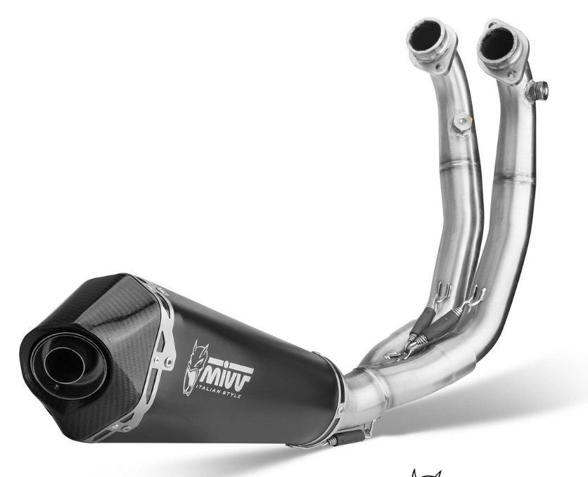 Mivv Black Stainless Steel Full System Delta Race Low Mount - MM-A.014.LDRB