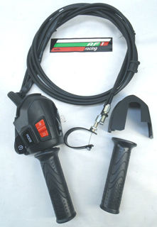 OEM Piaggio Grips and Throttle With RH Switch Group - 1C005758 (ex 1D002779)