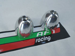 Moto Guzzi CNC Bar Ends, Silver - 2S000337