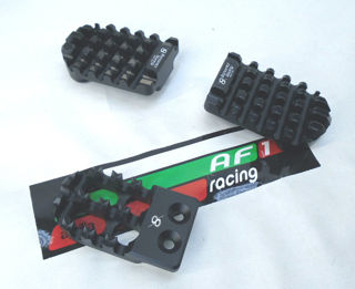 Bonamici Footpeg Inserts w/Toe Pedal, Black - MD-BON-A007-BLACK