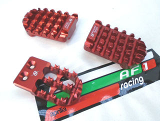 Bonamici Footpeg Inserts w/Toe Pedal, RED  - MD-BON-A007-RED
