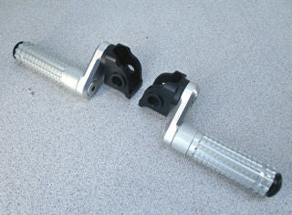 Used Mizu Germany 33mm Adjustable Lowering Driver Footpegs, Silver- MIZU-409TT3310035