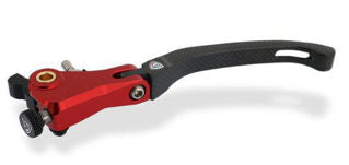 CNC Racing Folding Clutch Lever, RedBody, Matte Finish - LOLCR12YR