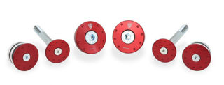 CNC Racing Frame Plug Kit, Red - LOTT402R