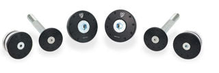 CNC Racing Frame Plug Kit, Black - LOTT402B