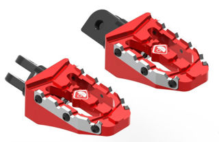 DBK Special Parts Enduro Footpegs, Red - MV-KPDM06A