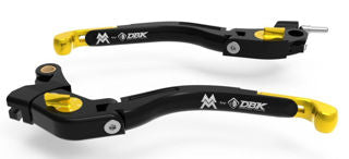 DBK Special Parts Brake and Clutch Lever Kit, Gold - MV-LEA23B