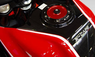 DBK Special Parts Billet Quick Turn Keyless Gas Cap, Red - MV-TSB08DA